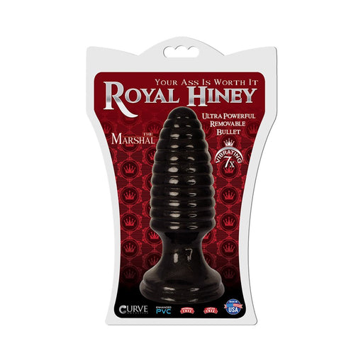 Royal Hiney Red The Marshal Black Butt Plug | SexToy.com
