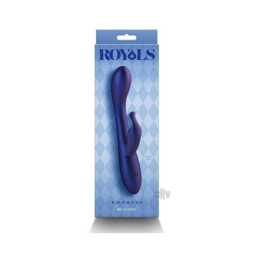 Royals Empress Rabbit Vibrator Metallic Blue - SexToy.com