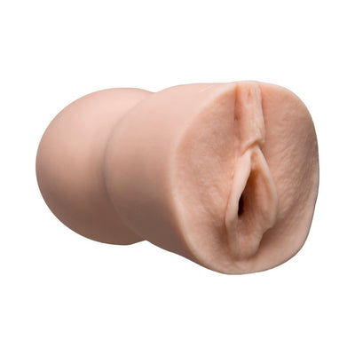 Compact dual-textured lifelike stroker modeled after Sasha Grey with realistic vaginal detail.