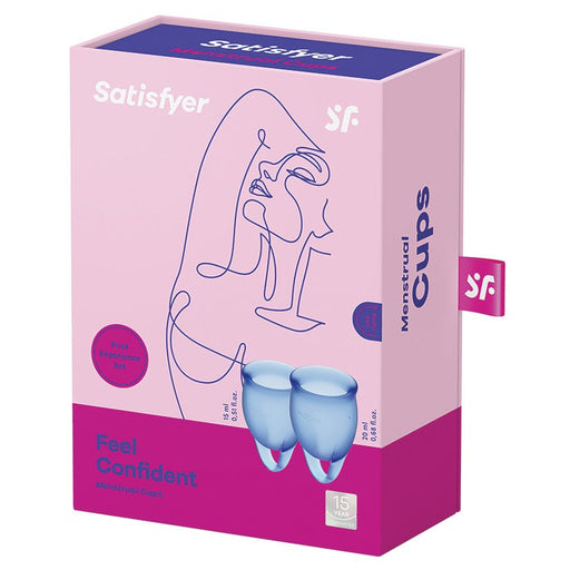 Satisfyer Feel Confident Menstrual Cup-Dark Blue - SexToy.com