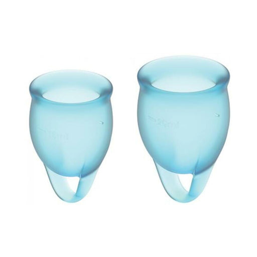 Satisfyer Feel Confident Menstrual Cup - Light Blue - SexToy.com