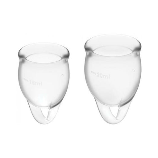 Satisfyer Feel Confident Menstrual Cup - Transparent - SexToy.com