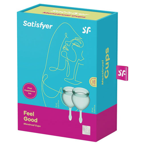Satisfyer Feel Good Menstrual Cup-Dark Green - SexToy.com