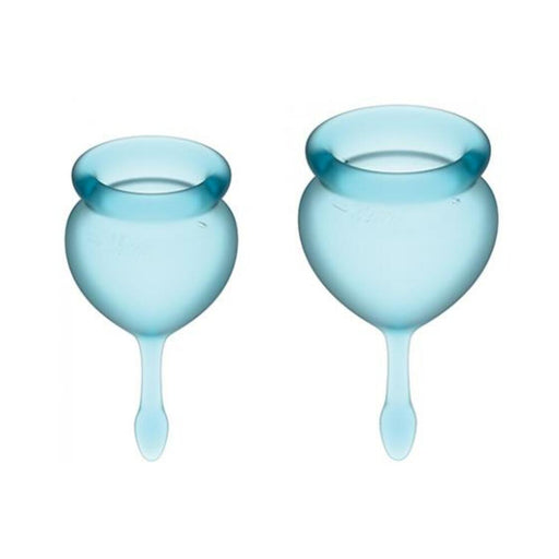 Satisfyer Feel Good Menstrual Cup - Light Blue - SexToy.com