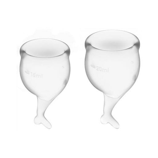 Satisfyer Feel Secure Menstrual Cup - Transparent - SexToy.com