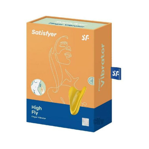 Satisfyer High Fly Finger Vibrator - Yellow - SexToy.com