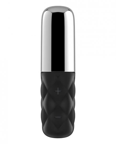 Satisfyer Mini Sparkling Darling Vibrator Black Silver | SexToy.com