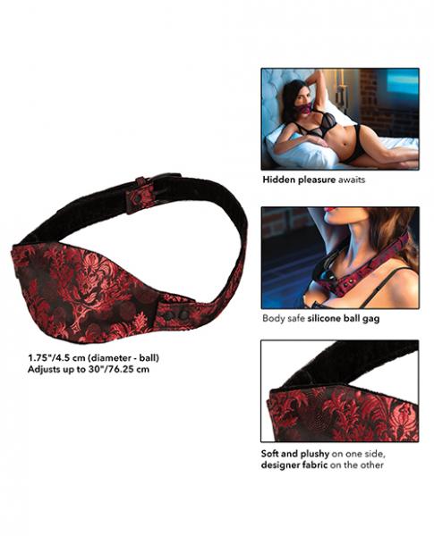 Scandal Hidden Pleasure Ball Gag Red O/S | SexToy.com