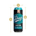 Blush Schag's Sultry Stout Stroker in frosted black and teal can design with size dimensions displayed.