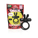 Black Screaming O 4T Ohare XL vibrating double ring with flexible rabbit ears and eco-friendly packaging.