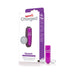 Purple Screaming O Charged Vooom rechargeable bullet vibrator with USB charging cable and packaging box.