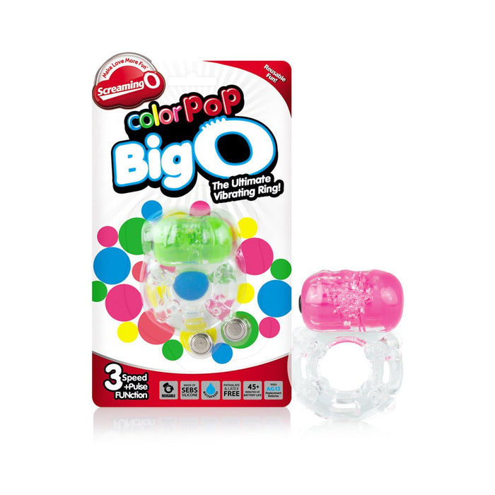Screaming O Color Pop Big O Pink Vibrating Ring | SexToy.com