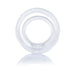 Clear flexible double ring with ball sling designed for enhanced support and comfort.