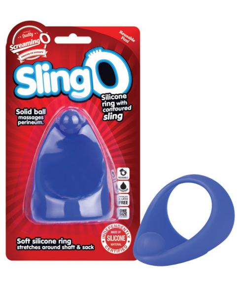 Screaming O SlingO Blue Cock Ring | SexToy.com