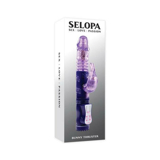 Selopa Bunny Thruster Thrusting Rabbit Vibrator Purple - SexToy.com