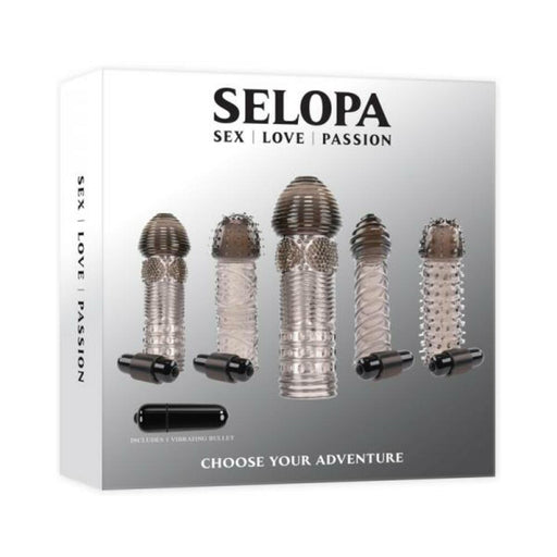 Selopa Choose Your Adventure Sleeve Kit With Bullet Smoke Clear - SexToy.com
