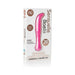 Packaging of Sensuelle Baelii G-spot vibrator showing a pink, curved, flexible silicone toy with 20 functions and rechargeable design.