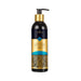 Sensuva Ultra Thick Water Based Moisturizer in 8.12oz black bottle with gold and blue label and pump dispenser.