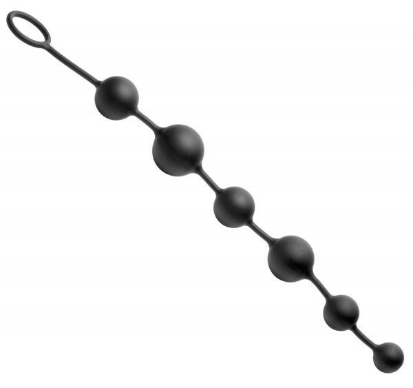 Serpent 6 Silicone Beads Of Pleasure Black | SexToy.com