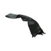 Black silky sash restraints made of smooth polyester fabric, folded and displayed on a white background.