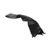Black silky sash restraints made of smooth polyester fabric, folded and displayed on a white background.