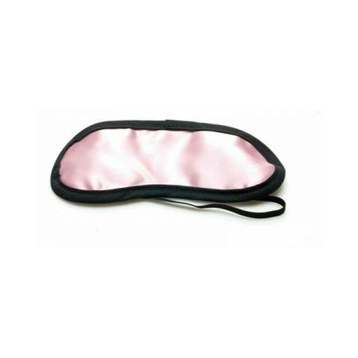 Sex Kitten Satin Eye Mask Pink With Black Trim - SexToy.com