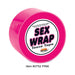 Roll of bright pink non-stick bondage tape labeled Sex Wrap Tease Tape, item #2752.