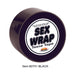 Roll of black non-sticky bondage tape that sticks only to itself, labeled Sex Wrap Tease Tape.