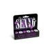 Sexy 6 Kinky Edition dice set in black and purple packaging for playful domination and fetish scenarios.
