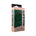 Packaging of Shaft Double C-ring Small size in green silicone with pink and teal box design