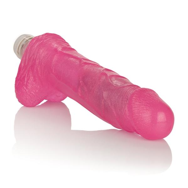 Shanes World Gel Dong with Balls Pink Vibrator | SexToy.com