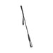 Black 20-inch short riding crop with slim tip and wrapped handle for easy grip and control.