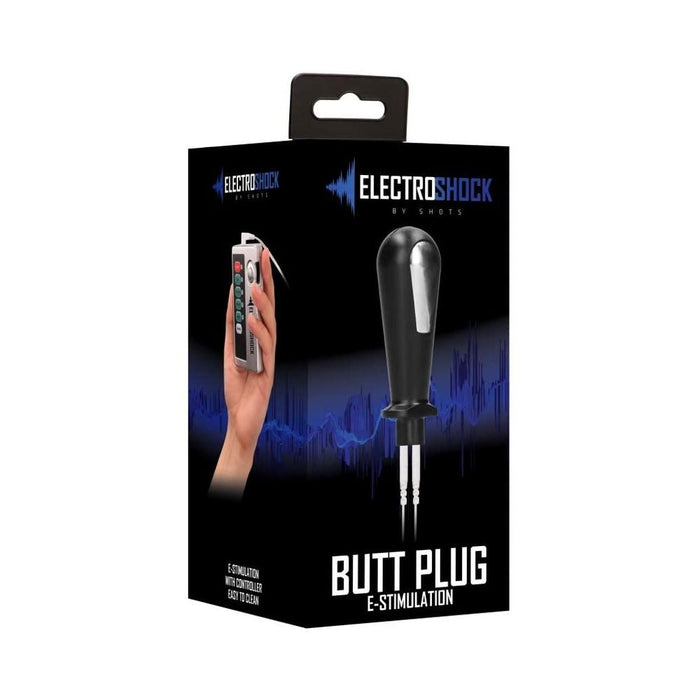 Shots Electroshock E-stim Butt Plug Black | SexToy.com