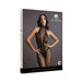 Shots Le Desir Fishnet & Lace High-neck Bodystocking Black O/s | SexToy.com
