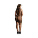 Shots Le Desir High-neck Net Contrast Mini Dress Black Qs | SexToy.com