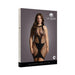 Shots Le Desir High-neck Net Contrast Mini Dress Black Qs | SexToy.com