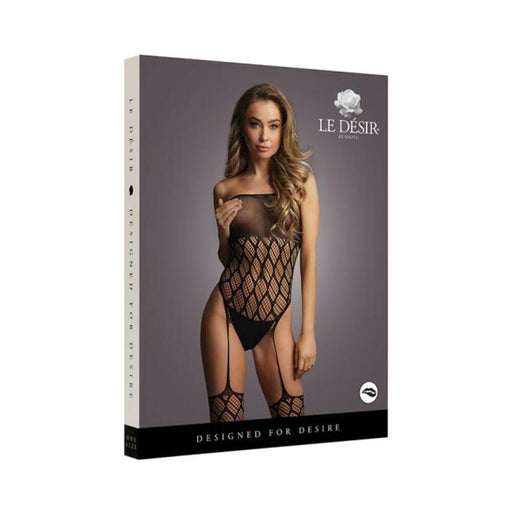 Shots Le Desir Strapless, Crotchless Teddy With Stockings | SexToy.com