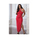 Shoulder Baring Laced Night Dress Red Qn - SexToy.com