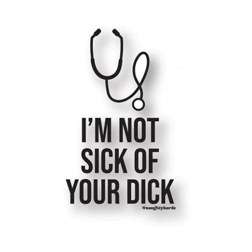 Sick Dick Naughty Sticker - Pack Of 3 - SexToy.com