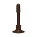 12-inch dark brown realistic dildo with smooth texture and suction cup base for hands-free use.
