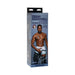 Packaging box for Signature Cocks Isiah Maxwell 10 Inch Ultraskyn dildo featuring a shirtless model and product details.