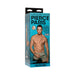 Packaging box of Signature Cocks Pierce Paris 9 Inch Ultraskyn dildo featuring a shirtless male model and product details on a blue background.