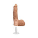 Realistic 8-inch Ultraskyn dildo with removable Vac-u-lock suction cup and detailed texture for lifelike feel and hands-free use.