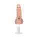 Vanilla-colored realistic 8-inch ULTRASKYN cock with removable Vac-U-Lock suction cup attachment shown separately.