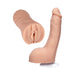 Vanilla-colored ULTRASKYN pocket pussy and 8-inch realistic dildo with suction base from the Leolulu Signature Set.