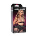 Packaging box of Signature Strokers Adira Allure Ultraskyn Pocket Pussy featuring model in black lace lingerie.