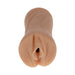 Vanilla-colored Ultraskyn pocket stroker modeled for a lifelike texture and discreet design.
