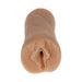 Vanilla-colored Ultraskyn pocket pussy stroker molded from Natasha Nice, designed for realistic texture and grip.