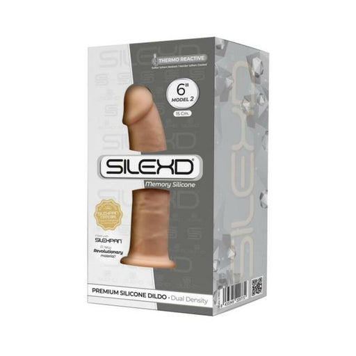 Silexd Model 1 6" Silexpan Memory Silicone Dildo - Ivory - SexToy.com