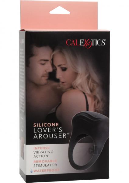 Silicone Lovers Arouser Black Vibrating Ring | SexToy.com